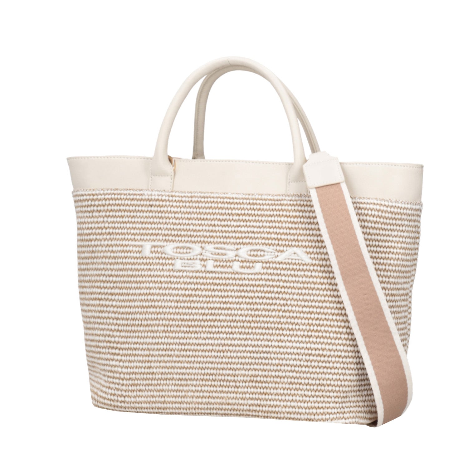 ToscaBlu shopping bag grande milano colore avorio ts2586b16 c08_2