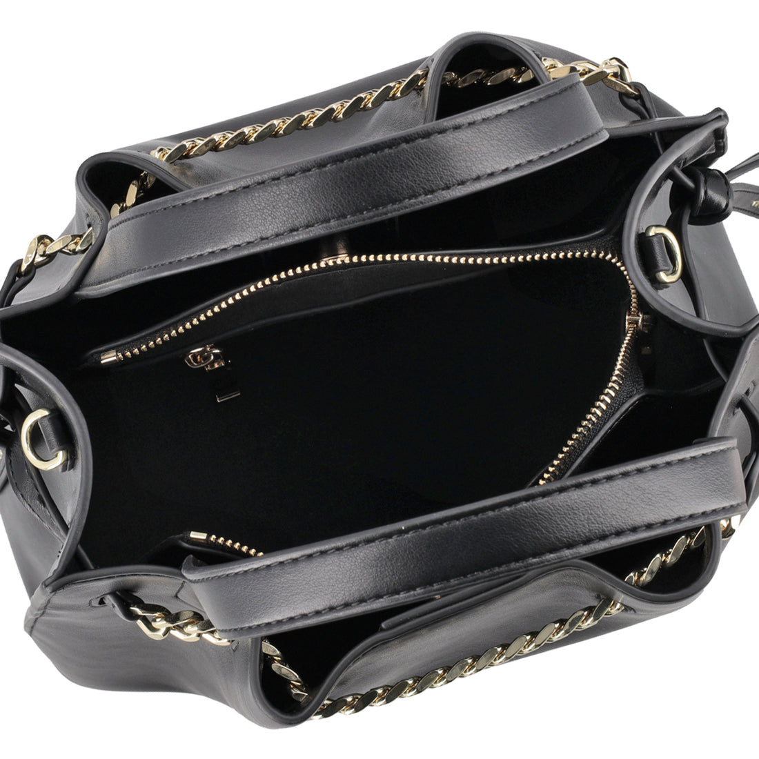 LARGE “AMARETTO” HANDBAG IN BLACK