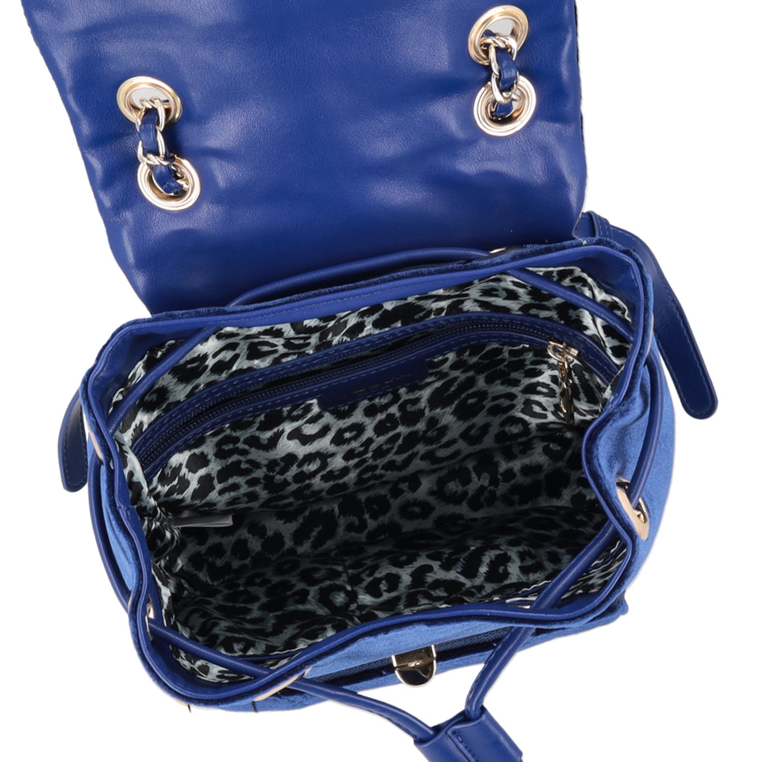 Blue velvet outlet backpack